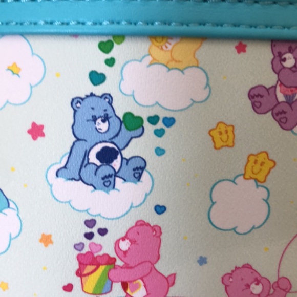 Loungefly Care Bears 40th white multi mini back pack fun playful casual NWT - Picture 4 of 10